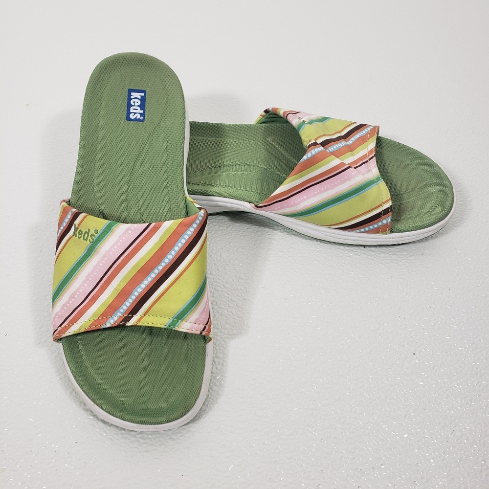 Keds Striped Fabric Slide 9
